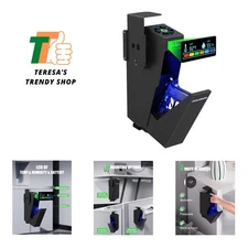 Biometric Pistol Safe Fingerprint Quick Access Drop Down Hand Single Mount Pi...