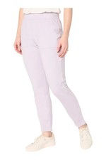 AnyBody Women's Cozy Knit Ankle Pants w/ Darted Hem Lavender