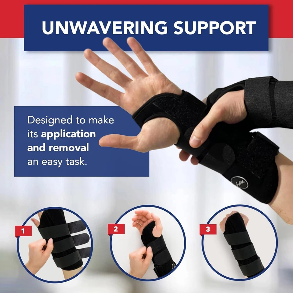 Doctor Developed Wrist Supports/Wrist Brace Relief Carpal Tunnel RIGHT ONE SIZE - Image 2 of 4