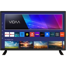 Supersonic VIDAA SC-2426SDVD 23.6" 16:9 HD Smart LED TV with DVD Player, Black