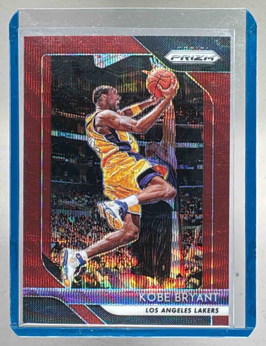 Kobe Bryant 2018 Panini Prizm #15 Ruby Wave