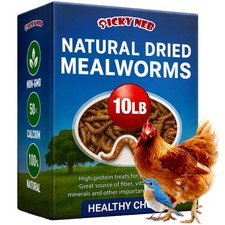 Dried Mealworms 100 Non-GMO 10 Lb - Mealworms for Birds, Chickens, Ducks - P...