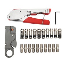 Coax Cable Crimper Tool Kit O Seal System Excellent RF Performance Professional