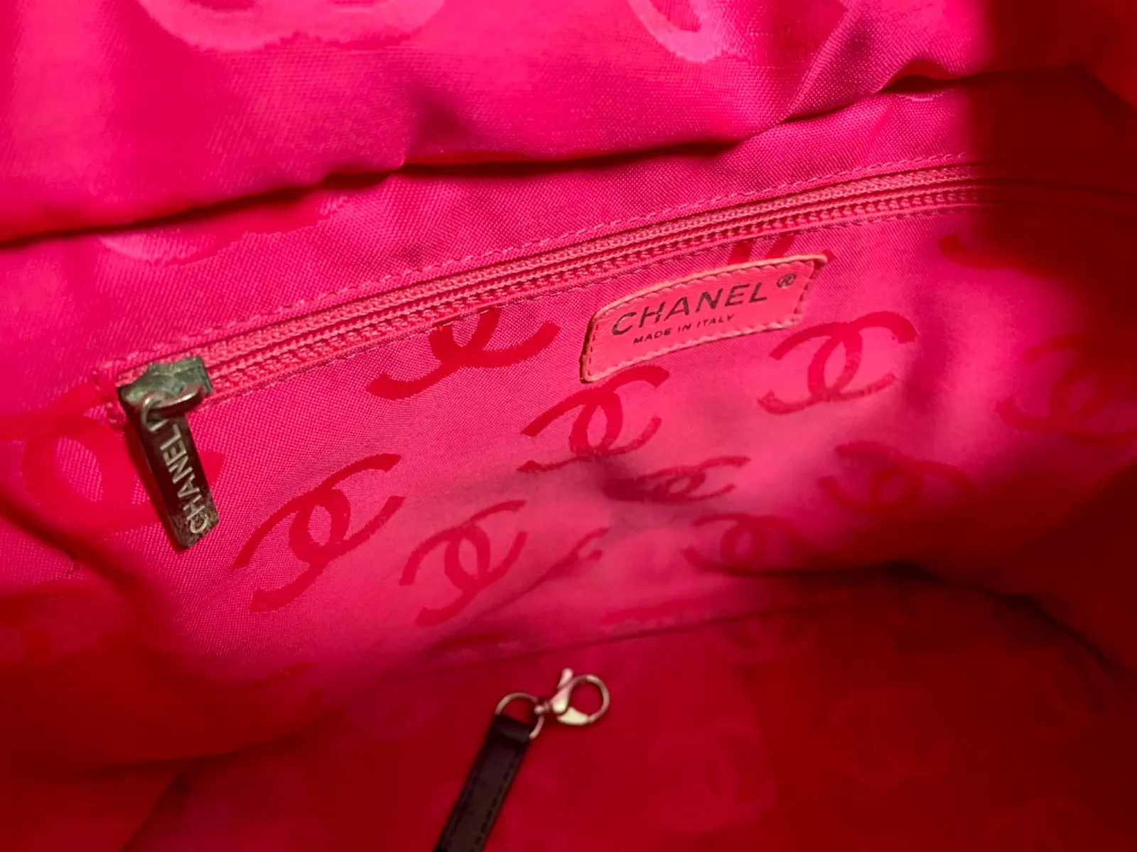 CHANEL Cambon Line Shoulder Bag Black CC Logo Quilted Authentic Rare image 10