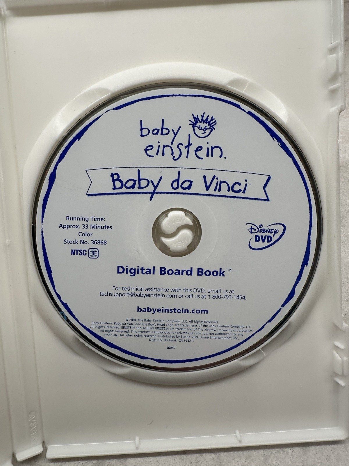 Baby Einstein: Baby Da Vinci From Head To Toe (2004 DVD)