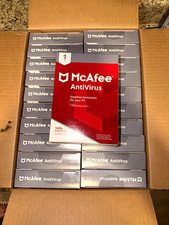 McAfee AntiVirus Retail Box Subscription 1 Year English 20 count box