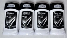 4~Degree UltraClear Black+White Men's Antiperspirant Deodorant Exp 3/26+ 2.7oz