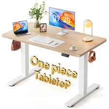 -Piece Standing Desk, 48"x24" Seamless Tabletop Height Adjustable for Home Of...