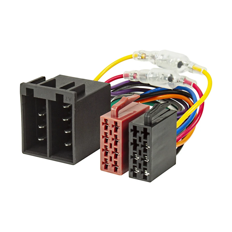 Kit cadre de montage autoradio DIN gaine métallique cadre câble ISO étrier de... - Photo 2/4