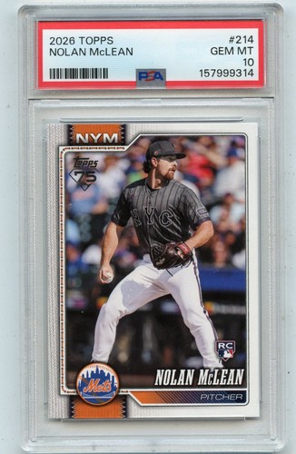 Nolan McLean #214 2026 Topps card
