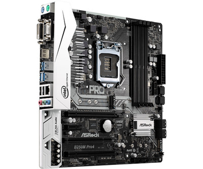 ASRock B250M Pro4 Mboard i3-6100, 16GB RAM, GEFORCE GTX 1650 4GB IO Shield fan