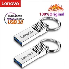 Lenovo 128GB USB Drive Flash Mini Metal Pen Drive 64GB USB Flash Drive 32GB Silv