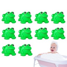 10pcs Rubber Frogs Rubber Floating Frogs for Kids Mini Squeak Float Shower Toy