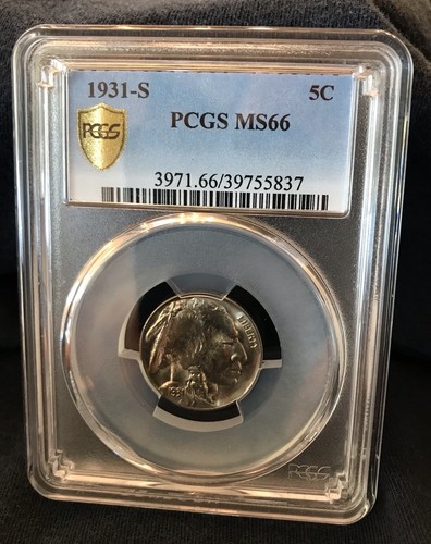 1931-S Buffalo Nickel, PCGS 66 Gold Shield, Bright With Distinctive Design - Picture 3 of 6
