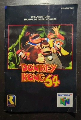 Donkey Kong 64 Spielanleitung / Anleitung Nintendo 64 N64