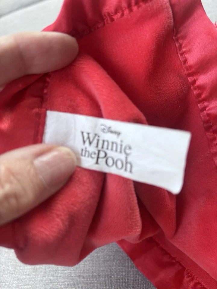Manta de Seguridad Disney Baby Red Winnie The Pooh Lovey Nunu Borde Satinado Borde Foto 4 de 4