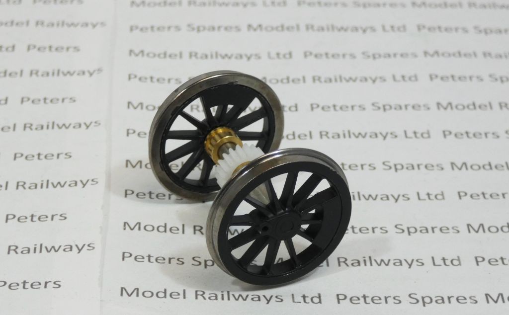 Dapol 111805 Terrier O Gauge Wheel Set Black Geared