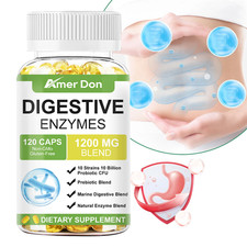 Digestive Enzymes with Probiotics Prebiotics - Relieve Constipation Bloating