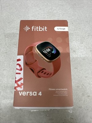 Fitbit Versa 4 Wristband Activity Tracker  - Pink Sand/Copper Rose
