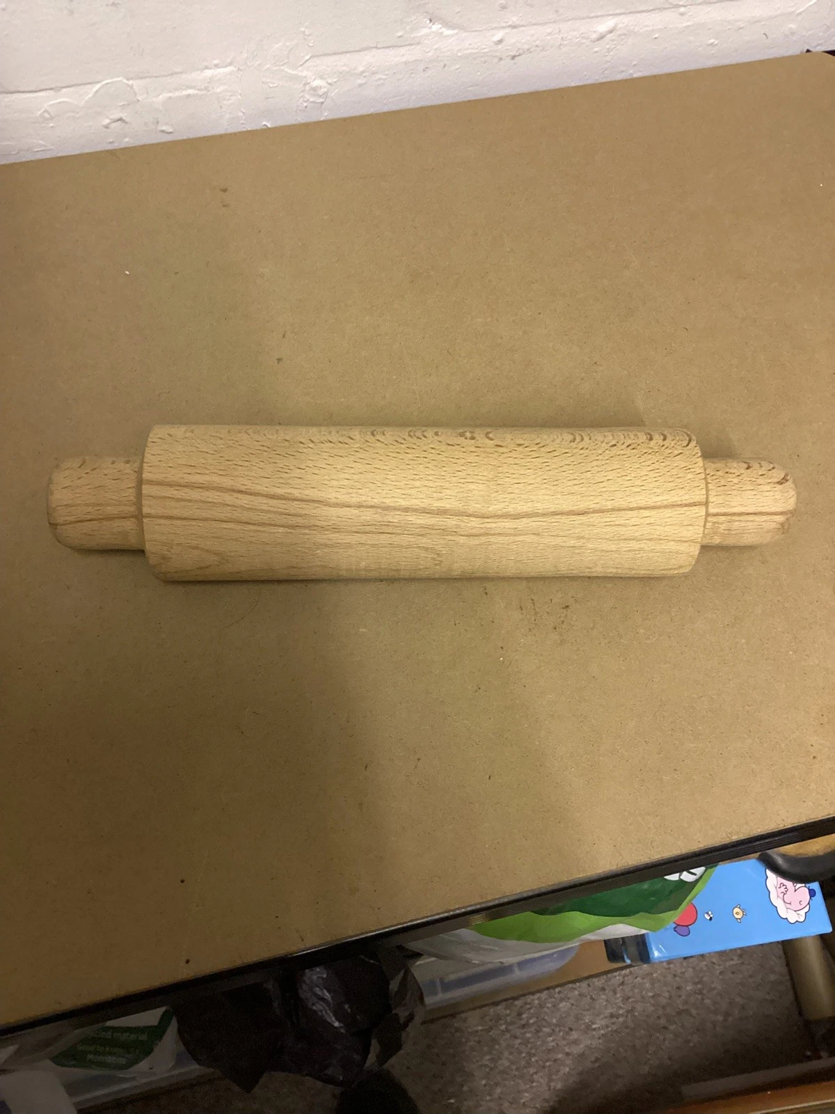 Wooden Rolling Pin for Baking-Long Dough Roller All Baking approx 32 cm