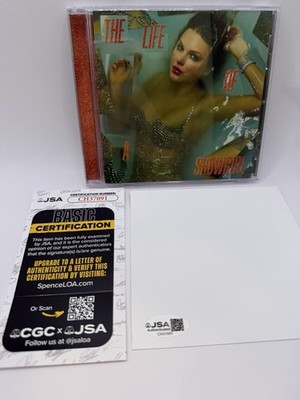 LONG AUTO Taylor Swift Signed The Life Of A Showgirl CD JSA COA