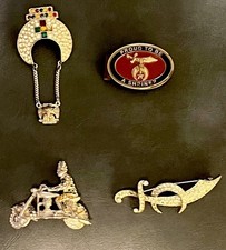 SHRINERS VINTAGE SABER BROOCH/MONEY CLIP/GOLD...