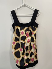 diane von furstenberg Silk Payne dress With Geometrical Design With Flaws