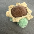 Crochet Sunflower Turtle / Pin Cushion Handmade  6.5” — photo 5