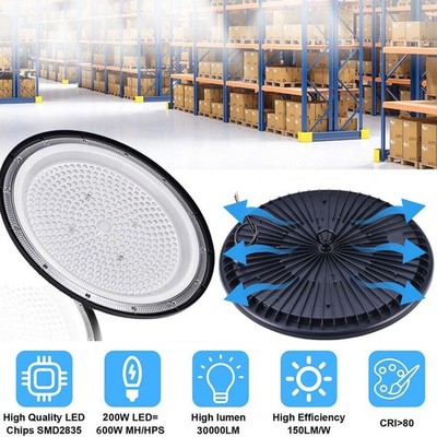 100-300W UFO LED Hallenbeleuchtung Industrielampe Hallenstrahler Hallenleuchten
