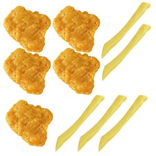  French Fries Model Imitated Chicken Nuggets Poultry Simulation Fry Toy