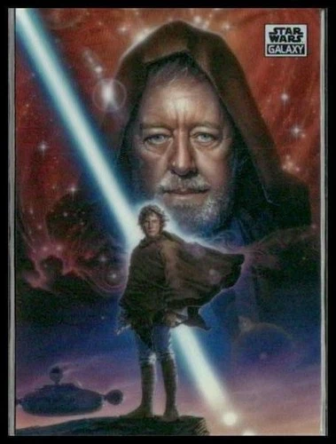 2025 Topps Chrome Star Wars Galaxy #51 Luke Skywalker Obi-Wan Kenobi Refractor