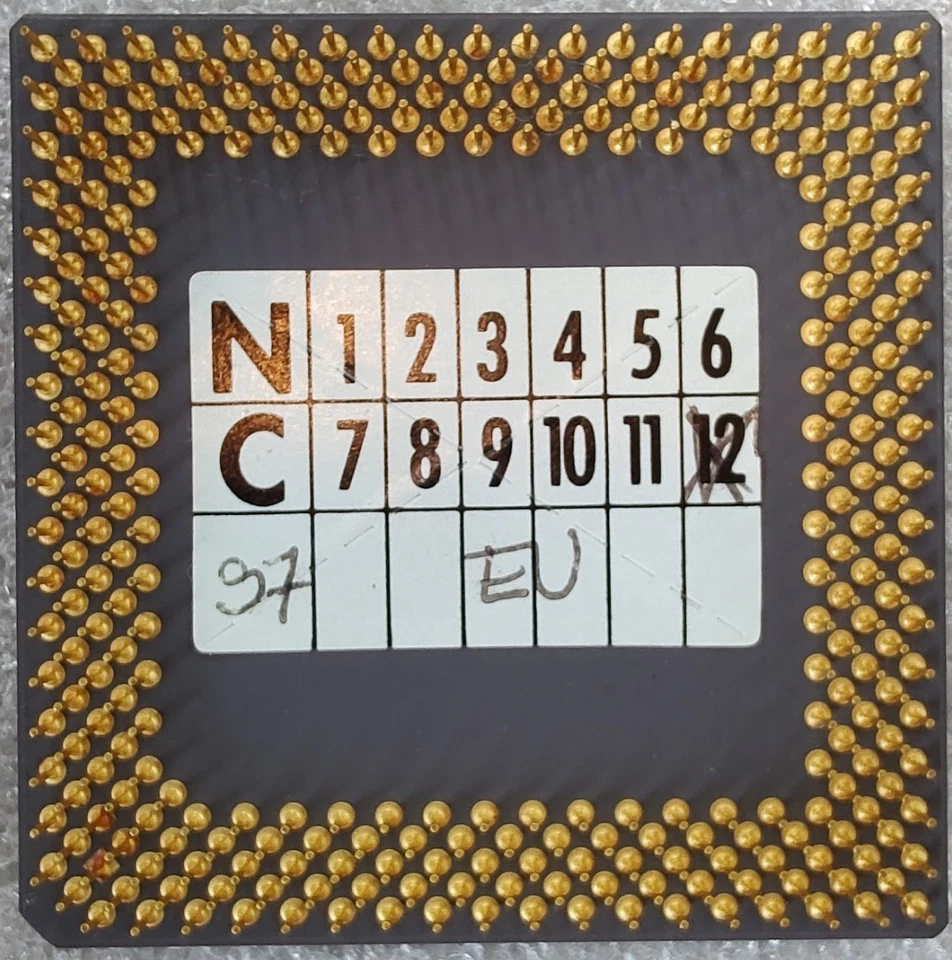 Processore CPU AMD K6 200MHz 200ALR Socket 7 CPU – Retro computing/DOS vintage! - Immagine 2 di 2