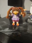 Vintage Mini Cabbage Patch Doll 1985 3" Brown Yarn Hair Rare