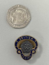 Vintage British Legion Enamel Lapel Badge - 947880 Excellent Condition
