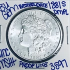 1881 S BU UNCIRCULATED MORGAN SILVER DOLLAR AUTHENTIC U.S.MINT FREESHIPPING 3597