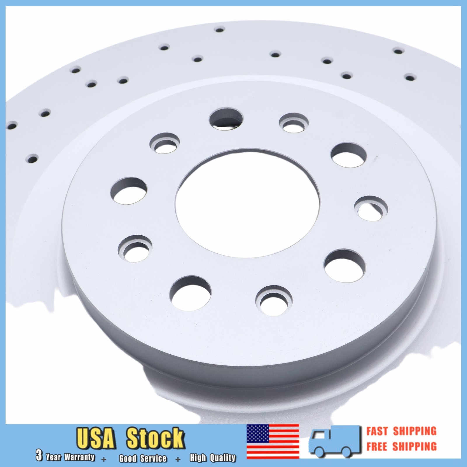2PCS High Quality Rear Brake Rotors For Maserati Ghibli Quattroporte 2017-2021