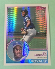 2018 Topps Silver Pack BO JACKSON Mojo Refractor 1983 Topps Design #127 Royals 