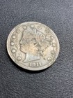 LIBERTY HEAD "V" NICKEL 8 COIN LOT WITH CENTS-1906, 3-1907, 4-1911-NICE DETAILS — photo 9