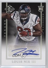 2014 Limited Rookie Signatures Silver Spotlight 13/49 Louis Nix III Auto 0v1