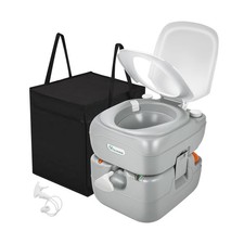 YITAHOME Portable Toilet Camping Porta Potty 5.8 Gallon with Carry Bag and Ha...