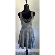FREE PEOPLE Rock Princess Jacquard Skater Mini Dress Size S
