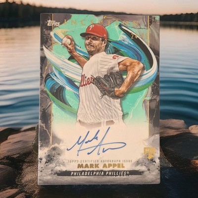 2023 TOPPS INCEPTION ROOKIE AQUA GREEN MARK APPEL RC AUTO /75 PHILLIES BASEBALL