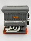 VINTAGE 1999 MATTEL HOT WHEELS MOTOR ENGINE CARRY CASE WITH 23 CARS WEIGHTS 4 LB