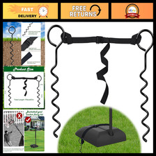 Heavy Duty Basketball Goal Anchor Kit - Secure High Wind Tie Down for Court Setu