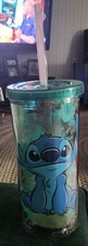 NWT Disney Stitch Acrylic 20 Oz Travel Tumbler w/Straw  Lid
