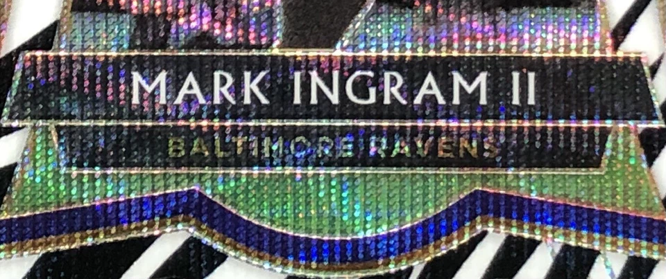 2019 Select Mark Ingram II ZEBRA PRIZM PREMIER LEVEL Die-Cut SSP CASE HIT 159 🦓 - Image 3 of 4