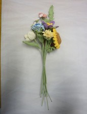 Bouquet  Mixed Flowers    Handmade Cotton and Cotton-Blend Crochet Flowers