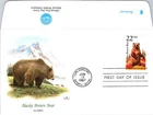 S08-5328, WILDLIFE OF USA, ALASKA BROWN BEAR, ALASKA, FLEETWOOD FDC