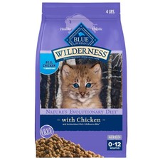 Natural Kitten Dry Cat Food High-Protein Chicken 4-lb. Bag 8.13 per pound