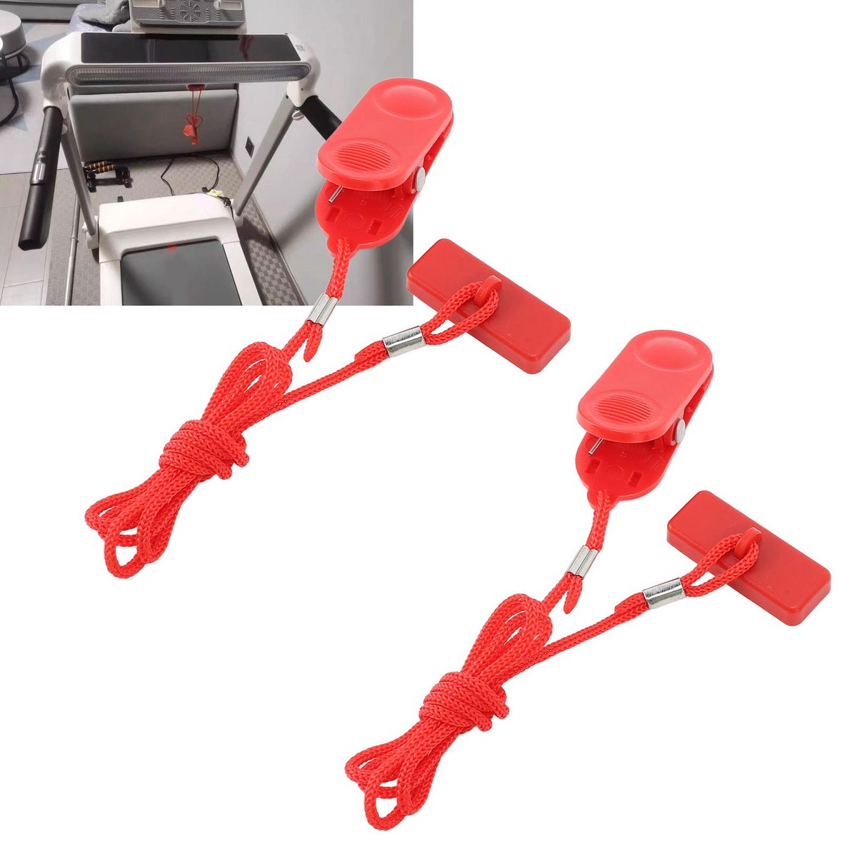 2PCS Universal Treadmill Magnetic Lock Treadmill Emergency Stop